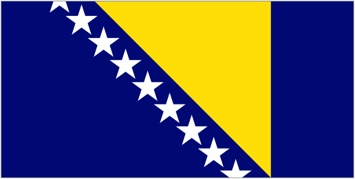 Bandeira: Bósnia e Herzegovina