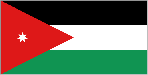 Bandeira: Jordânia