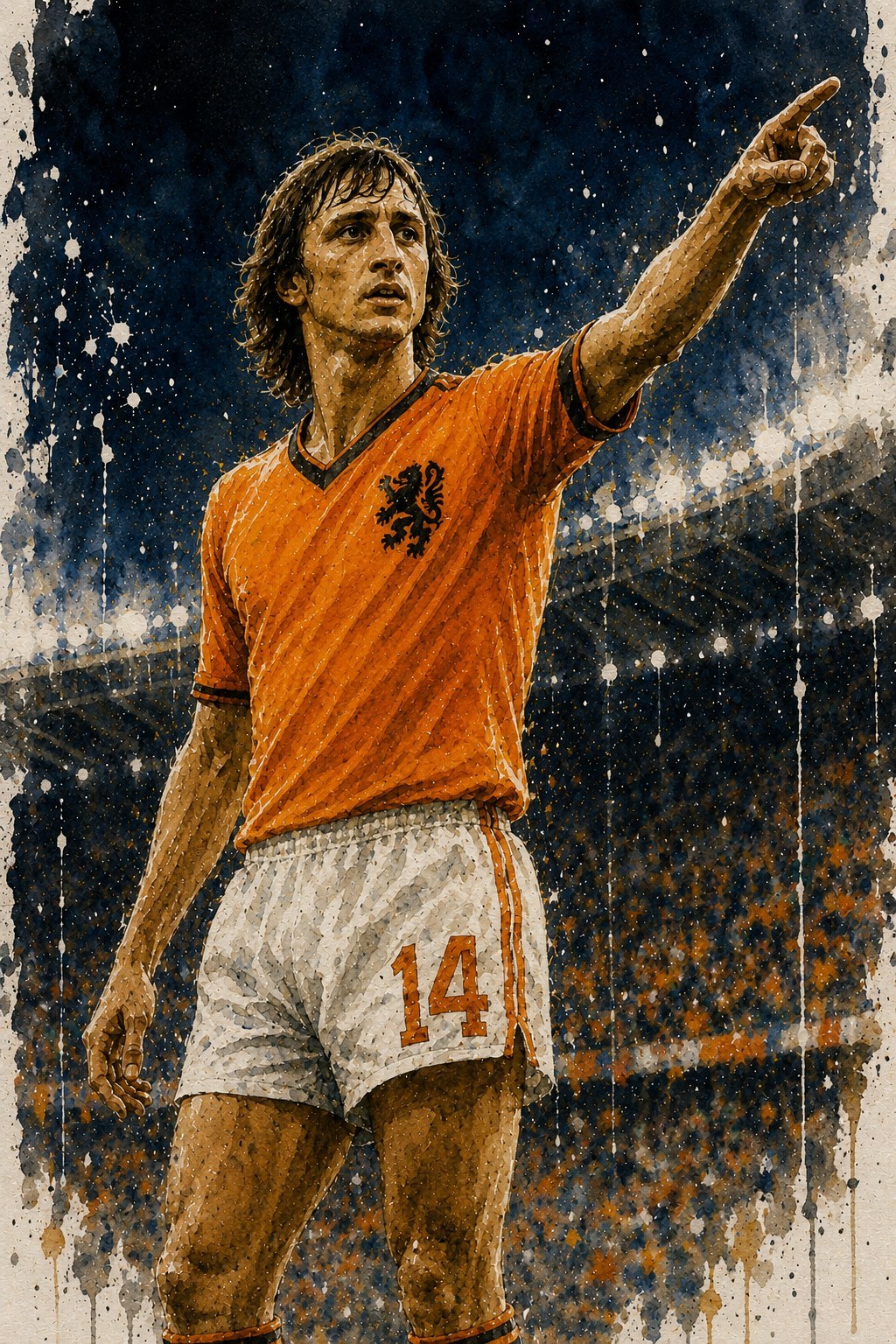 Ilustração de Johan Cruyff