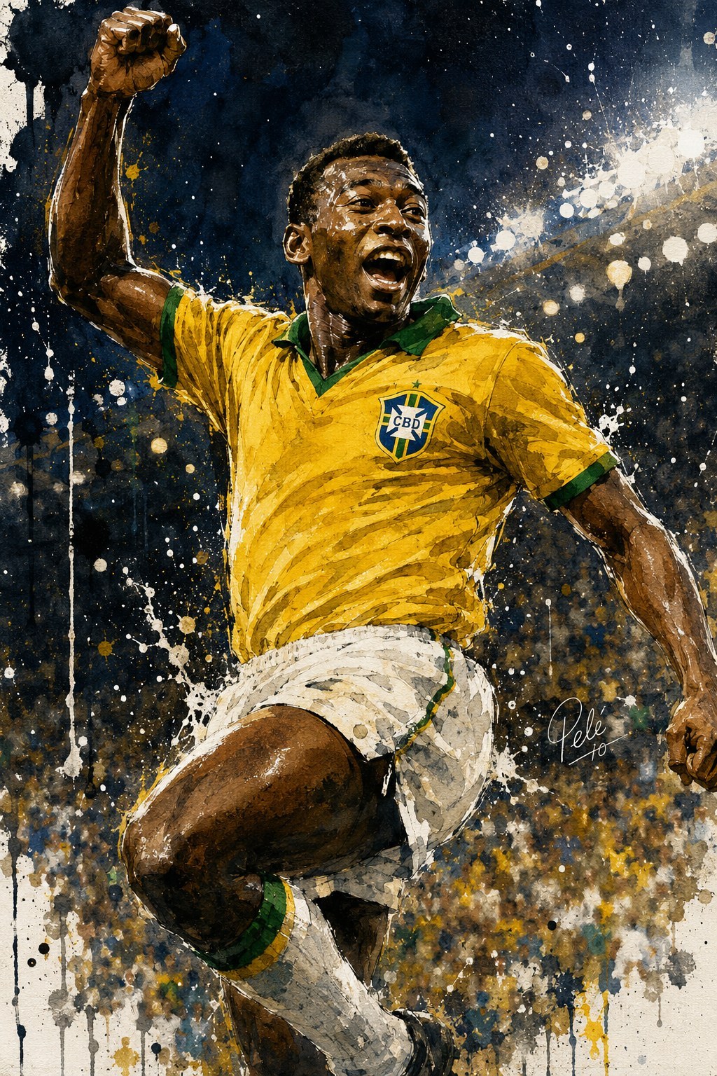 Ilustração de Pelé