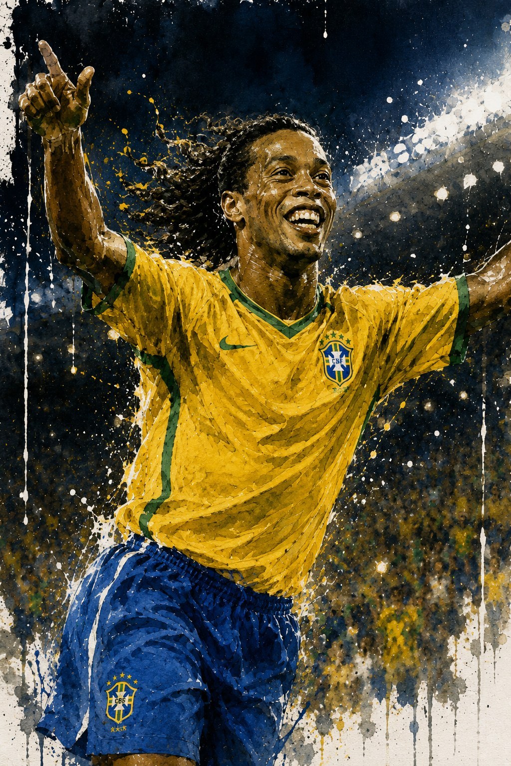 Ilustração de Ronaldinho Gaúcho