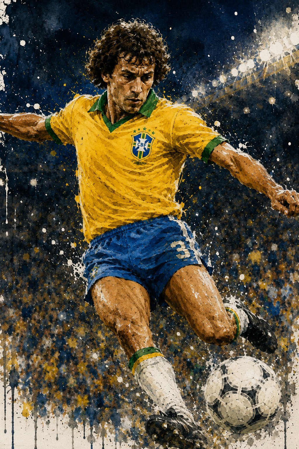 Ilustração de Zico